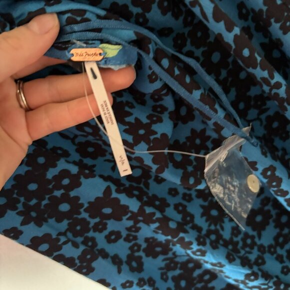 Free People Dewberry Printed Floral Sweetheart Maxi NWT Size Small - Picture 9 of 10